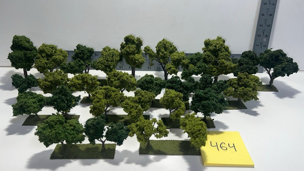 Handmade Model Trees 🌳 Diorama Scenery with Bases Lot 4