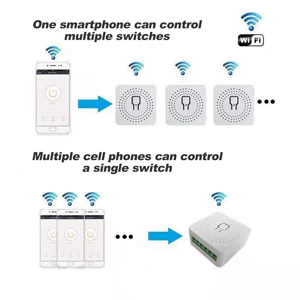 4 WiFi Light Switch, APP Remote Control, Voice Control, DIY-,6770