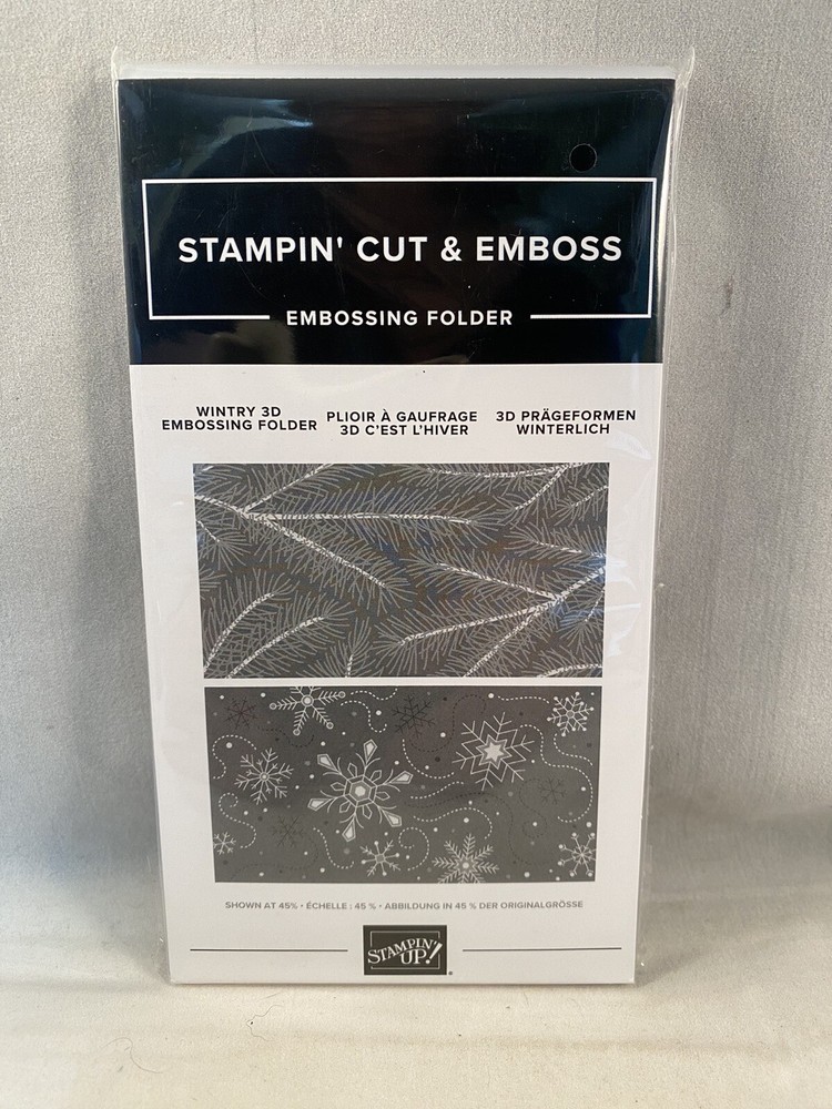 WINTRY 3D Embossing Folder Stampin Up  A23