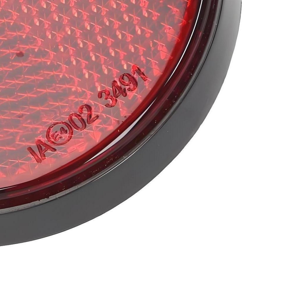Round reflector 55mm red screwable