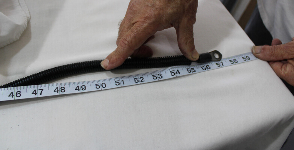 1987-1990 FORD MUSTANG STARTER CABLE WITH ENGINE MOUNT BRACKETS 2.3 LTR