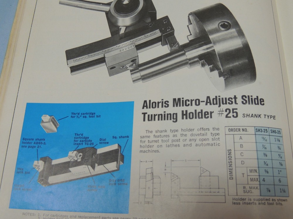 Aloris CXA 25 Micro-Adjust Slide Turning Holder
