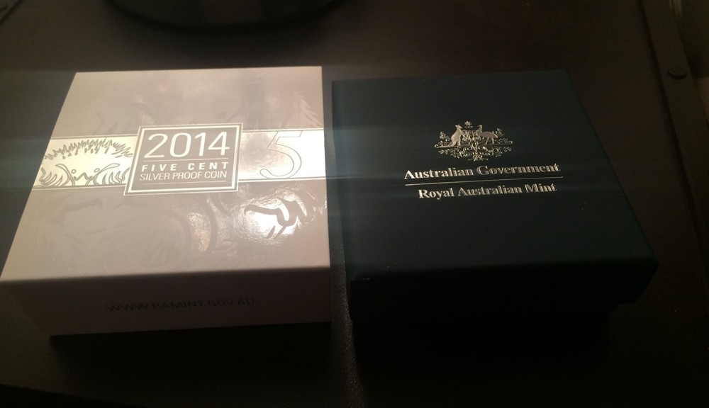 2014 Australia 5 cent Echidna by Devlin Fine Silver Proof coin in RAM Package