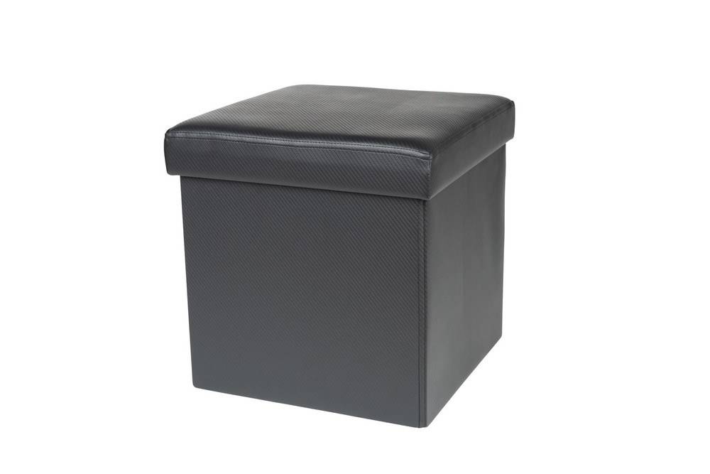 Collapsible Storage Ottoman Cream