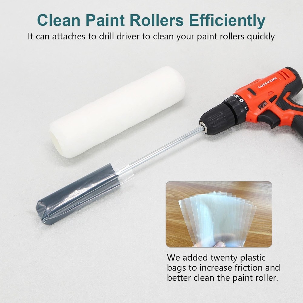 Paint Roller Cleaner Dryer Washer Cleaning Tool for Rollers, plastic