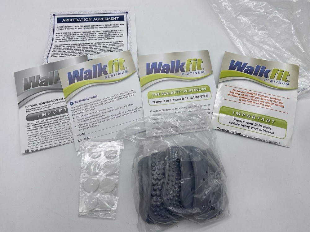 walk fit platinum orthotic replacement new