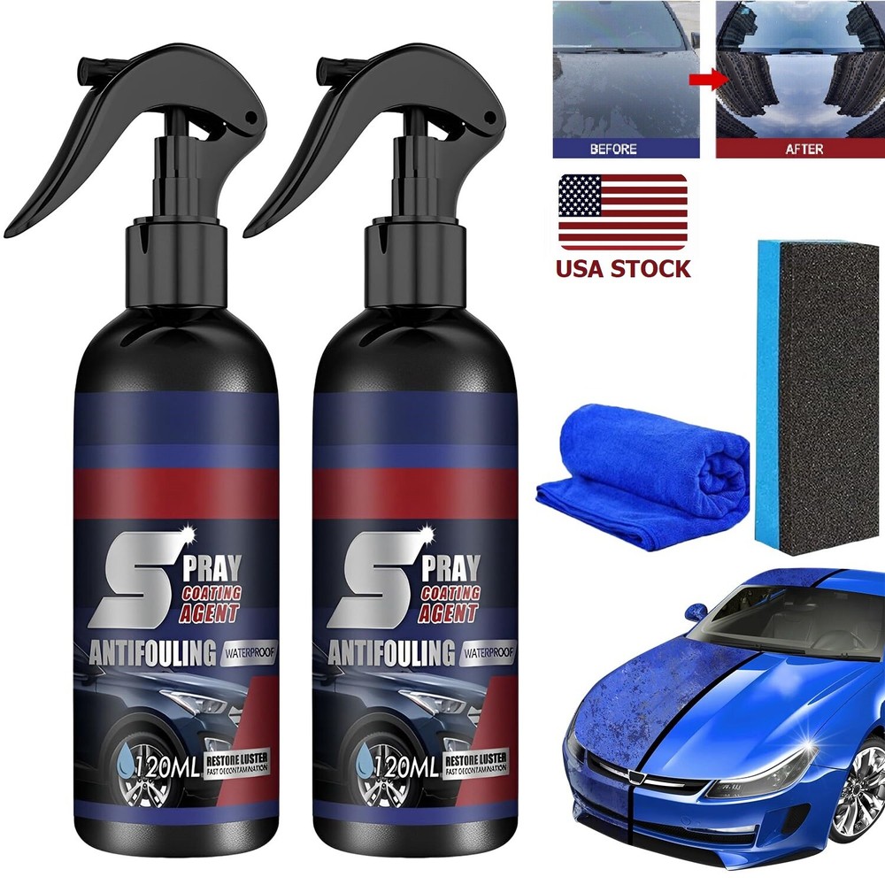 2Pcs Multi-functional Coating Renewal Agent Quick Coating Spray High Protection