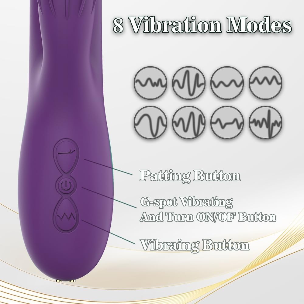 3 in 1 Rabbit Vibrator for Women - Multi-Function with Built-in