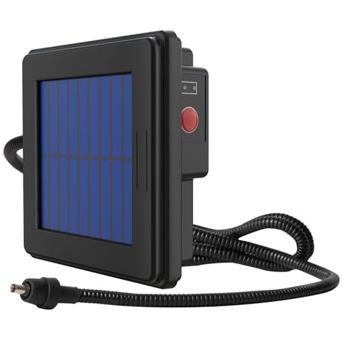 6V Deer Feeder Solar Panel, Efficient Solar Panel Charger 6V Solar Panel Black