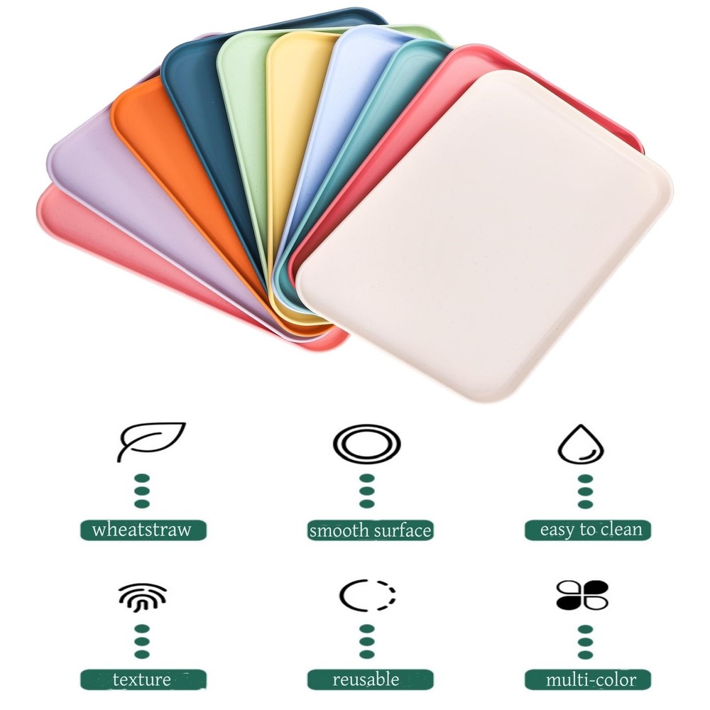 10 Pack Plastic Art Trays, Stackable Activity Crafts Organizer Tray, 12 x 8.6...