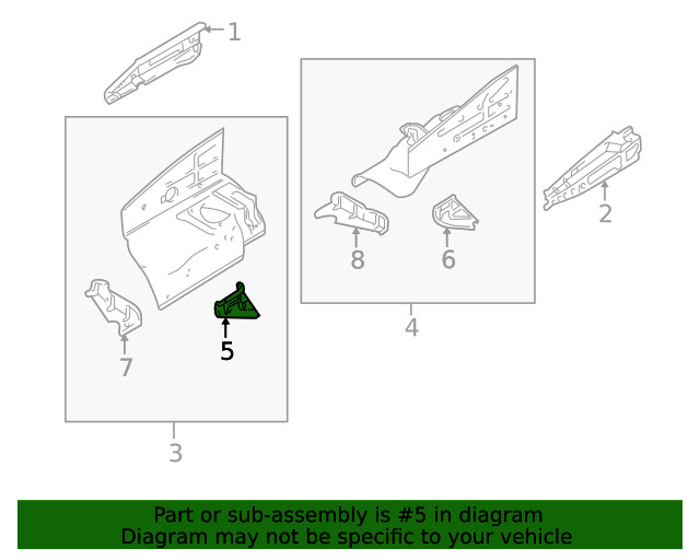 Genuine GM Wheelhouse Panel Extension 91174841