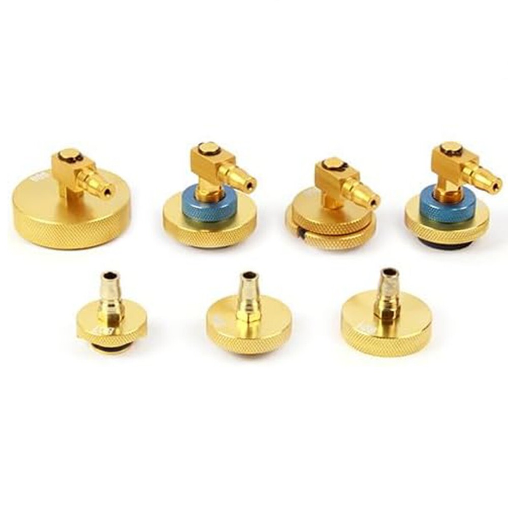 7pcs Brake Bleeder Adapter Kit Master Cylinder Brake Fluid Bleeder Adapter Tool