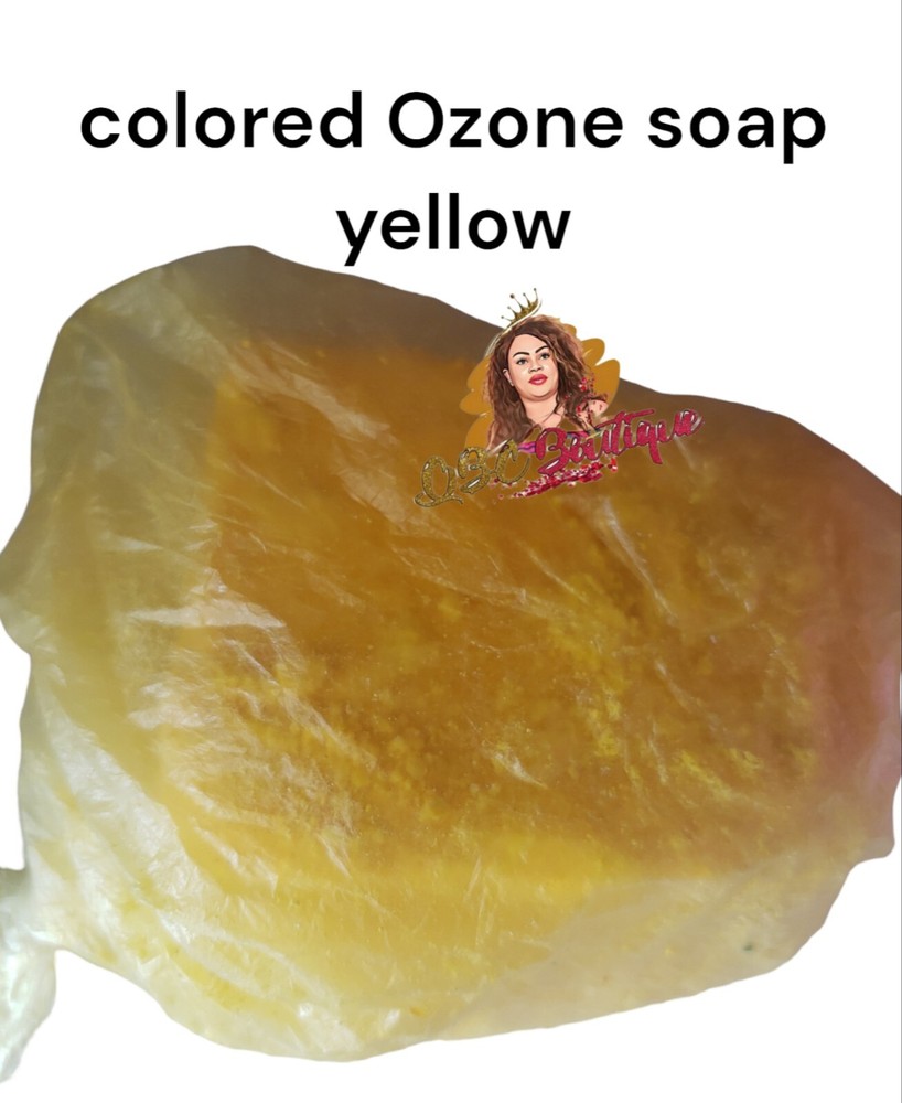 colored ozone treatment soap yellow 1pcs
