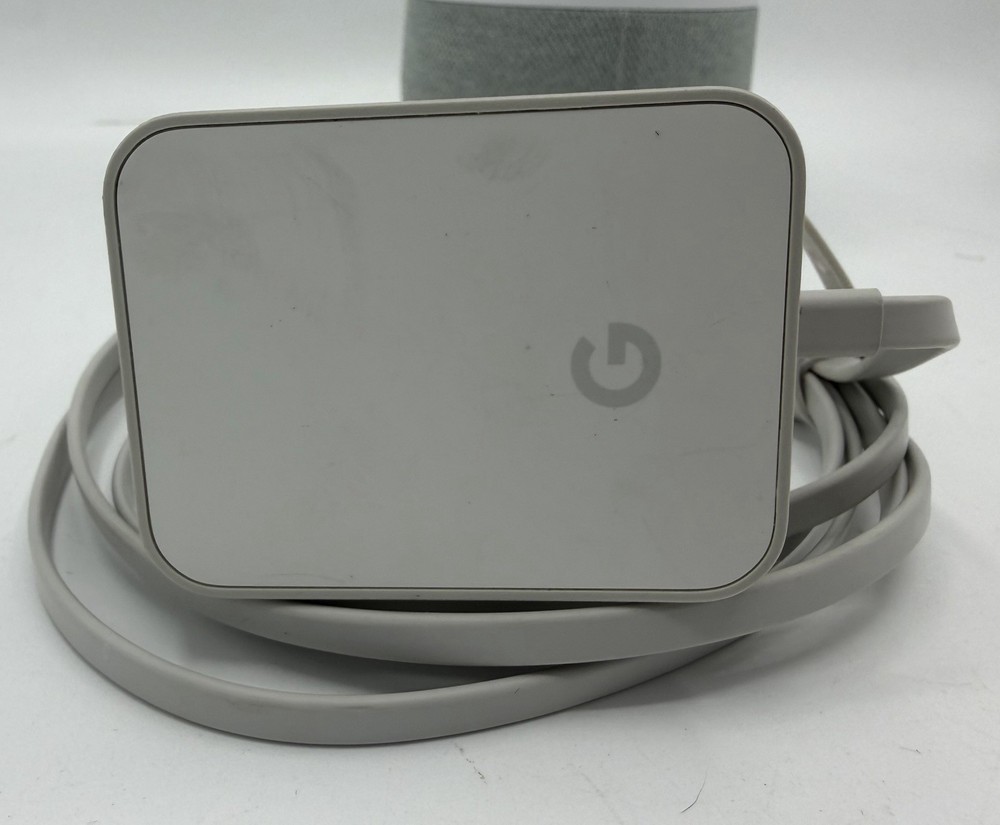 Google Home Smart Speaker White with Google Assistant Model HOME with Adapter