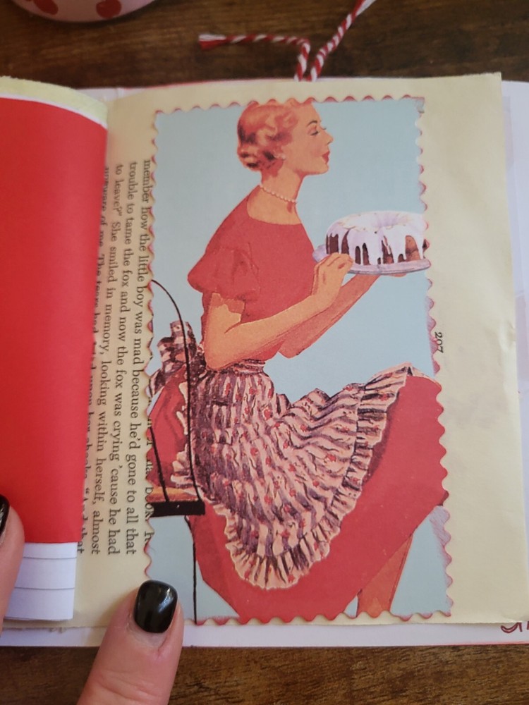 All Red And White Eclectic Journal