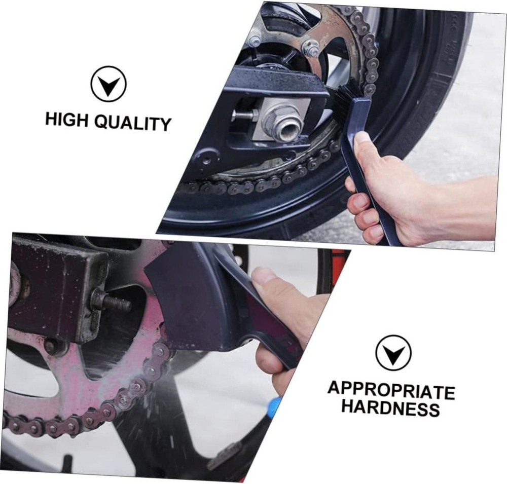 Motorcycle Chain Cleaning Brush Tool for Bikes - Durable and Efficient Scrubber