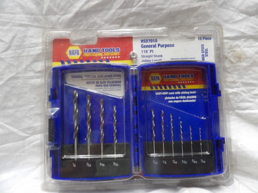 Napa 10 pc. Drill Bit Set HSD7010