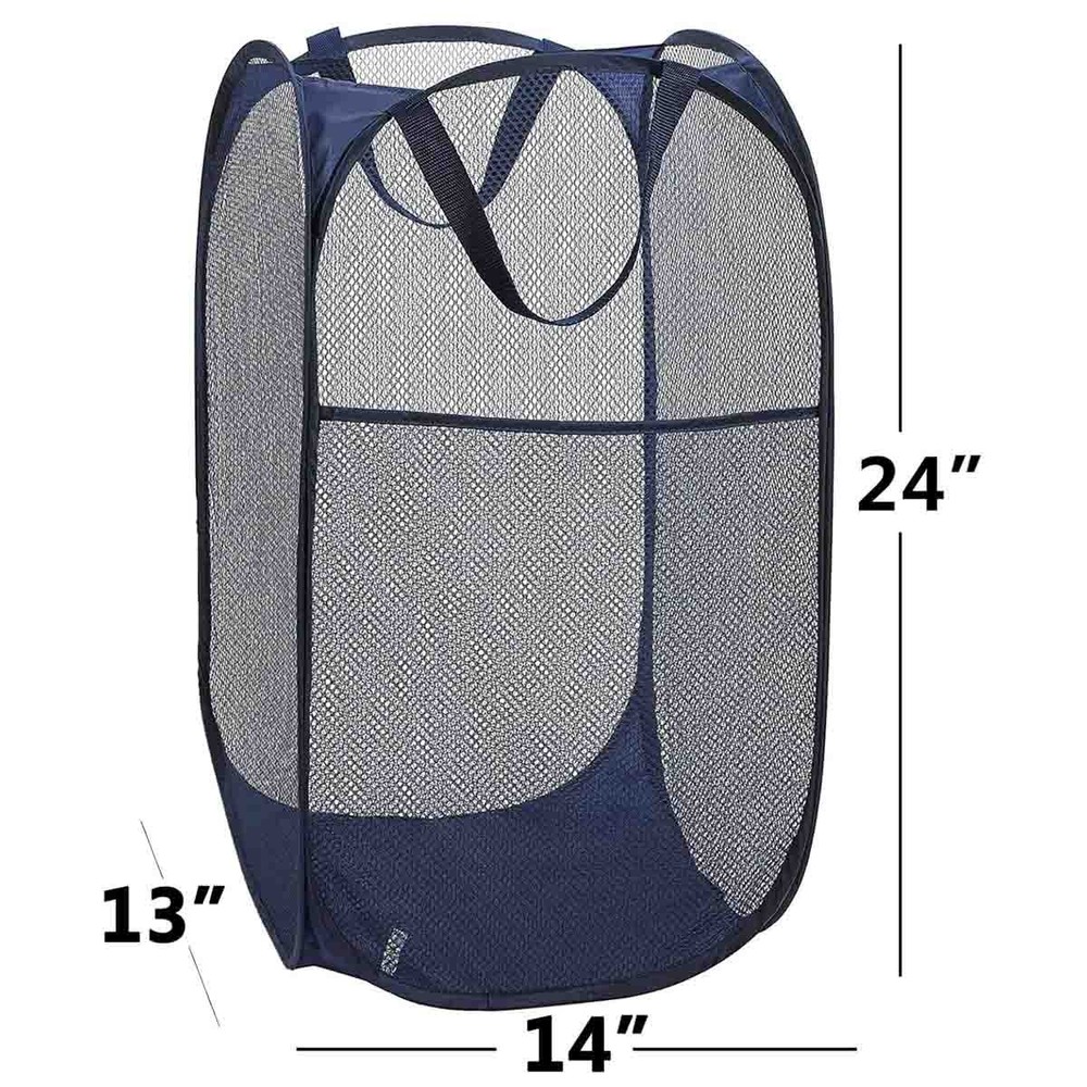 Foldable mesh pop-up laundry basket, suitable for clothing storage 4-piece set