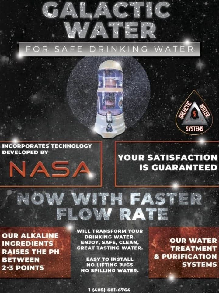GALACTIC Alkaline Gravity Fed Water System.