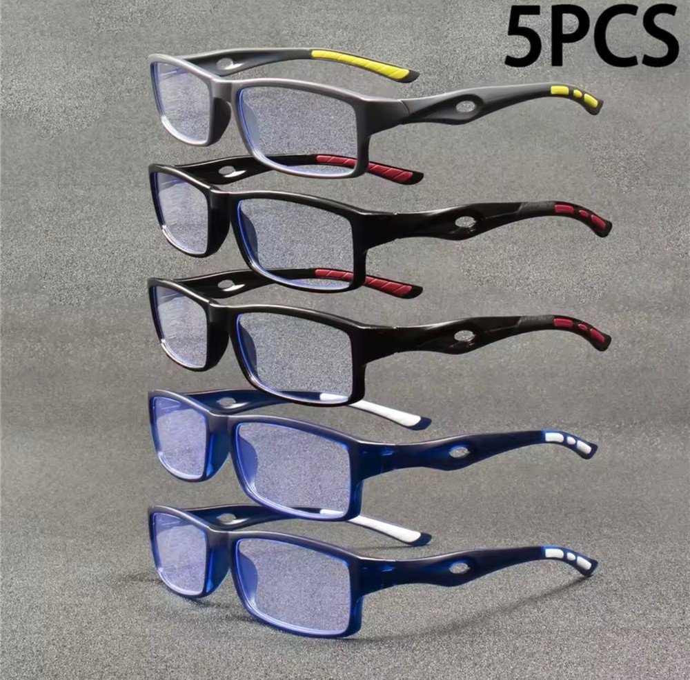 5PK Mens Unisex Blue Light Blocking Reading Glasses