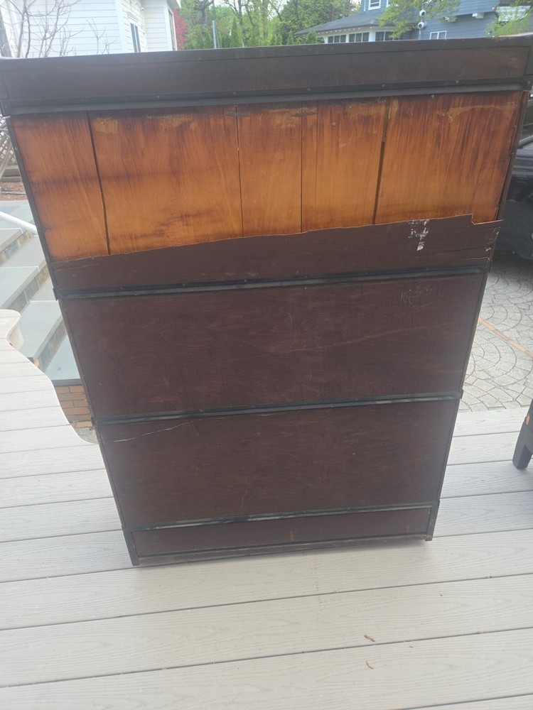 Vintage barrister /lawyer Bookcase 3 Stack