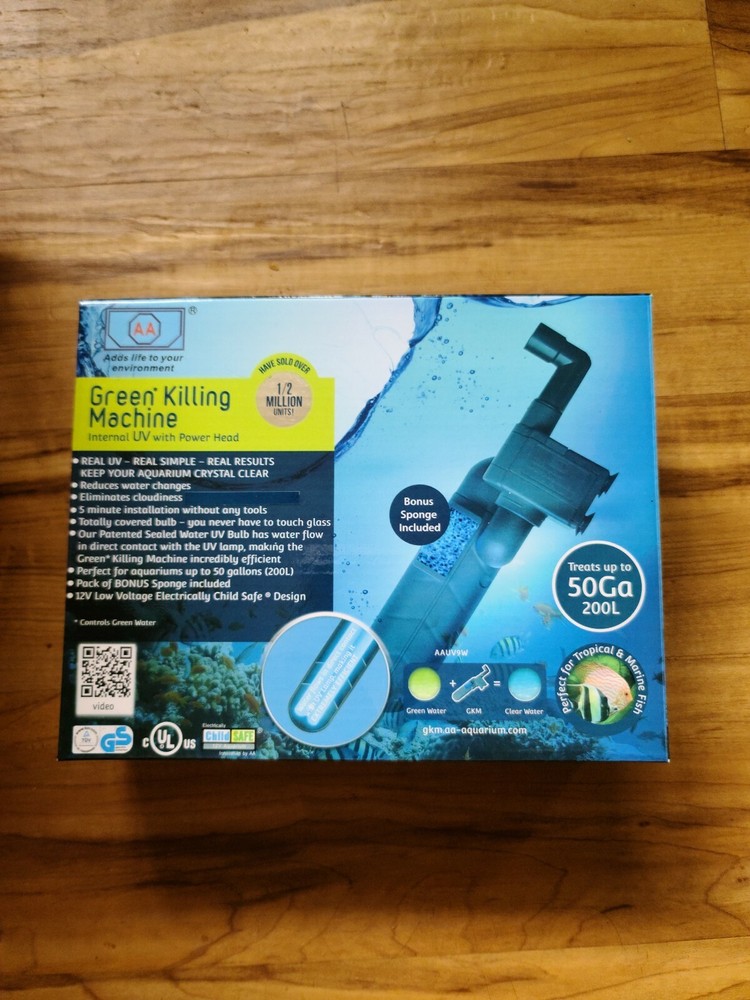 GKM9W Internal UV with Power Head & Two Pack Replacement Sponge