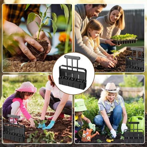 2 Pcs Soil Blocker Makers for Seed Starting 4 Cell Soil Blocker Hand Held 2