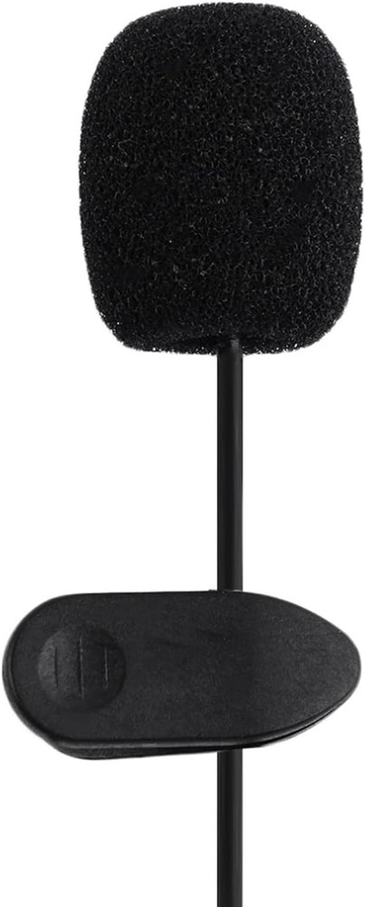Black Plastic 3.5mm Wired Lavalier Microphone Speech Teaching Sound Amplifier...