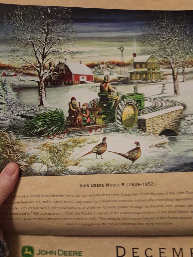John Deere 2008 Calendar Good Preowned Condition