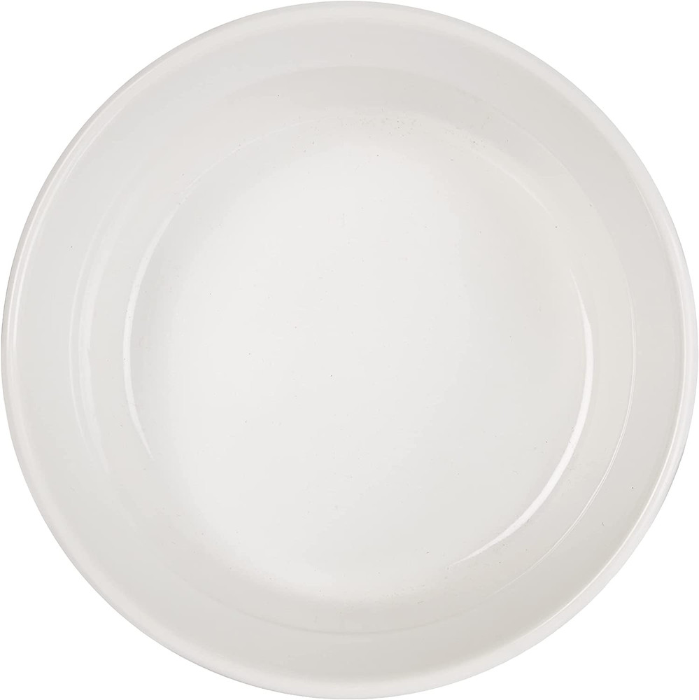 French White 7-Pc Ceramic Bakeware Set with Lids - Chip Resistant & Versatile