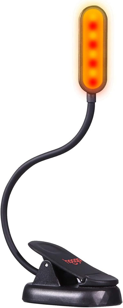 Amber Book Light, Blue Light Blocking - Dual Mode Rechargeable Night Reading Lig