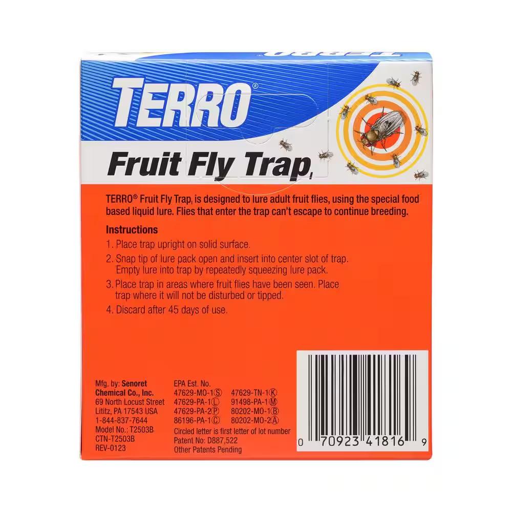 Indoor Fruit Fly Trap, (2-count) , Terro Traps, In Built With Window Sinks...