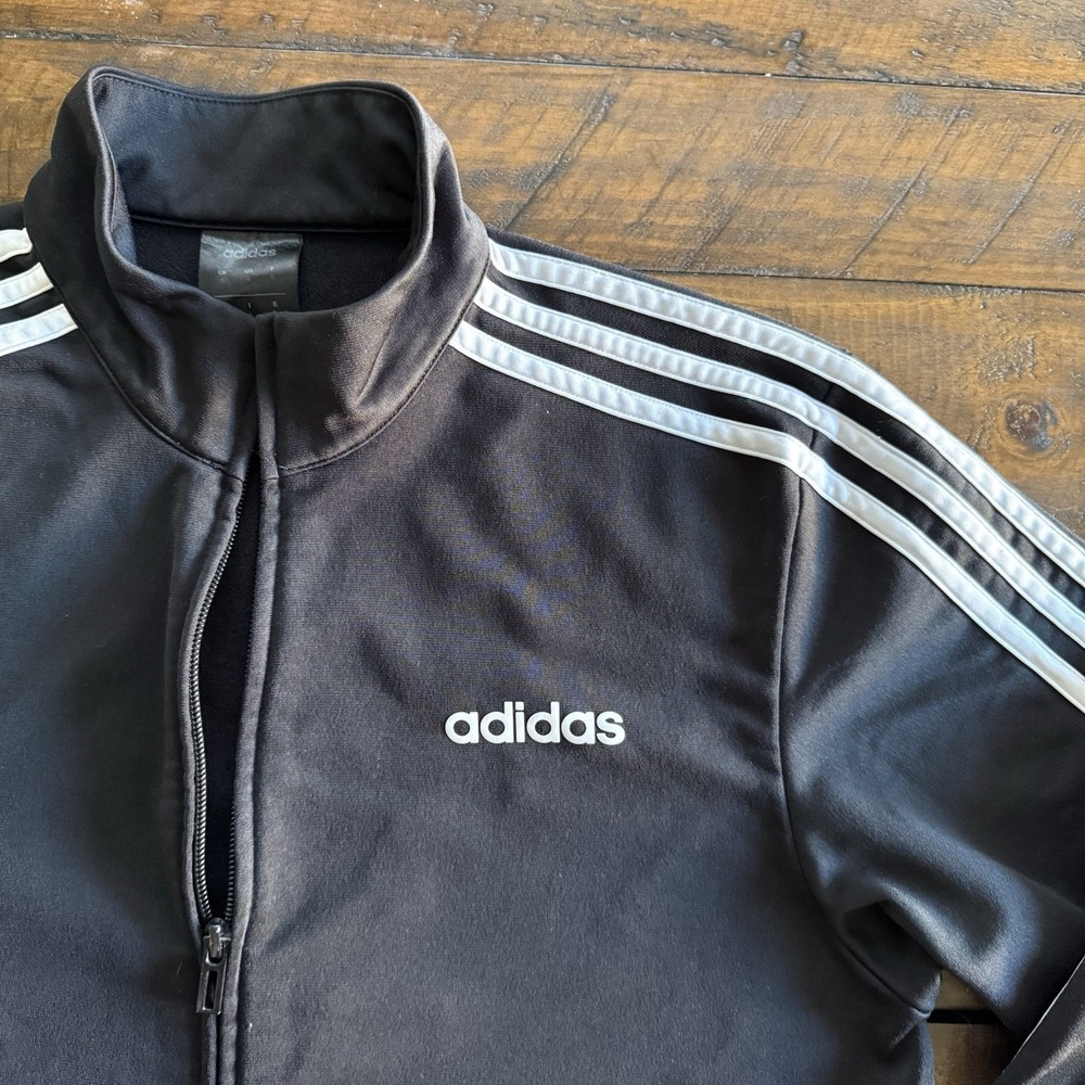 Adidas 3 Stripe Athletic Track Jacket, Men’s Size Small