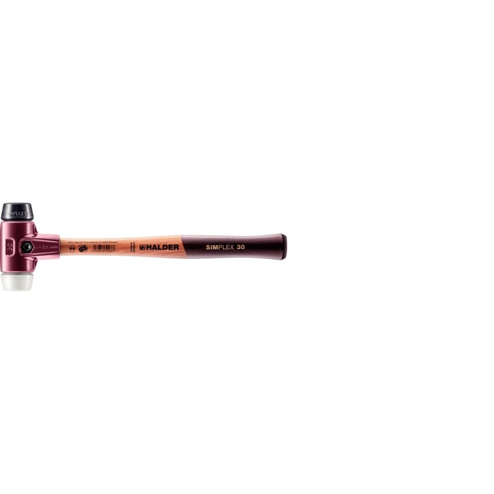 SIMPLEX Soft Face Hammer, Rubber Composition/Super Plastic with Malleable Iron Case and H...