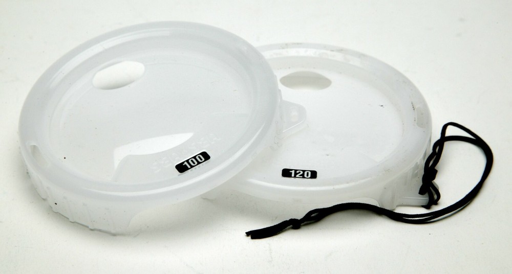 Sea & Sea Two White Plastic Diffusers 100 & 120 Degree For YS-D1 & YS-D2 Strobes