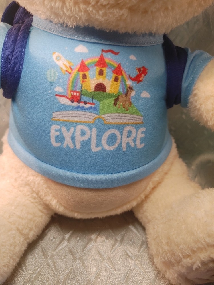 Spark Create Imagine Interactive Learning Plush Bear for Child, With Books