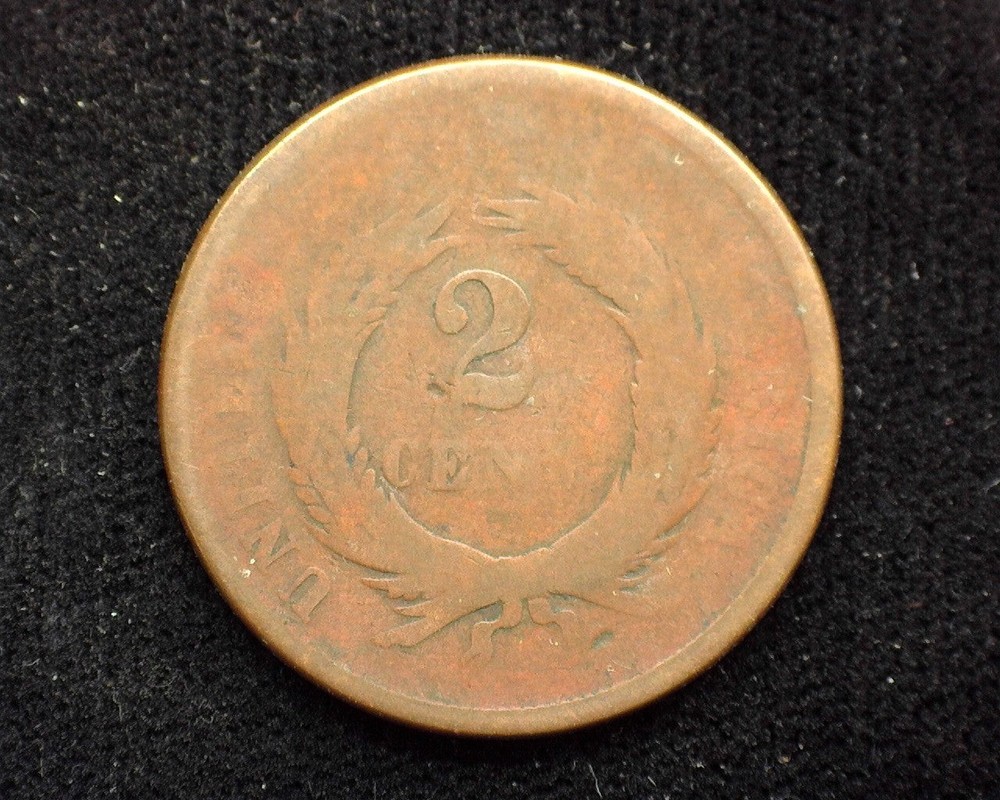 HS&C: 1867 Two Cent Piece G - US Coin