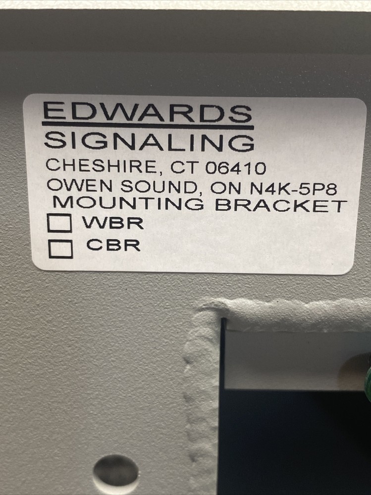 New EDWARDS WBR Wall Bracket/Support Mont 17250