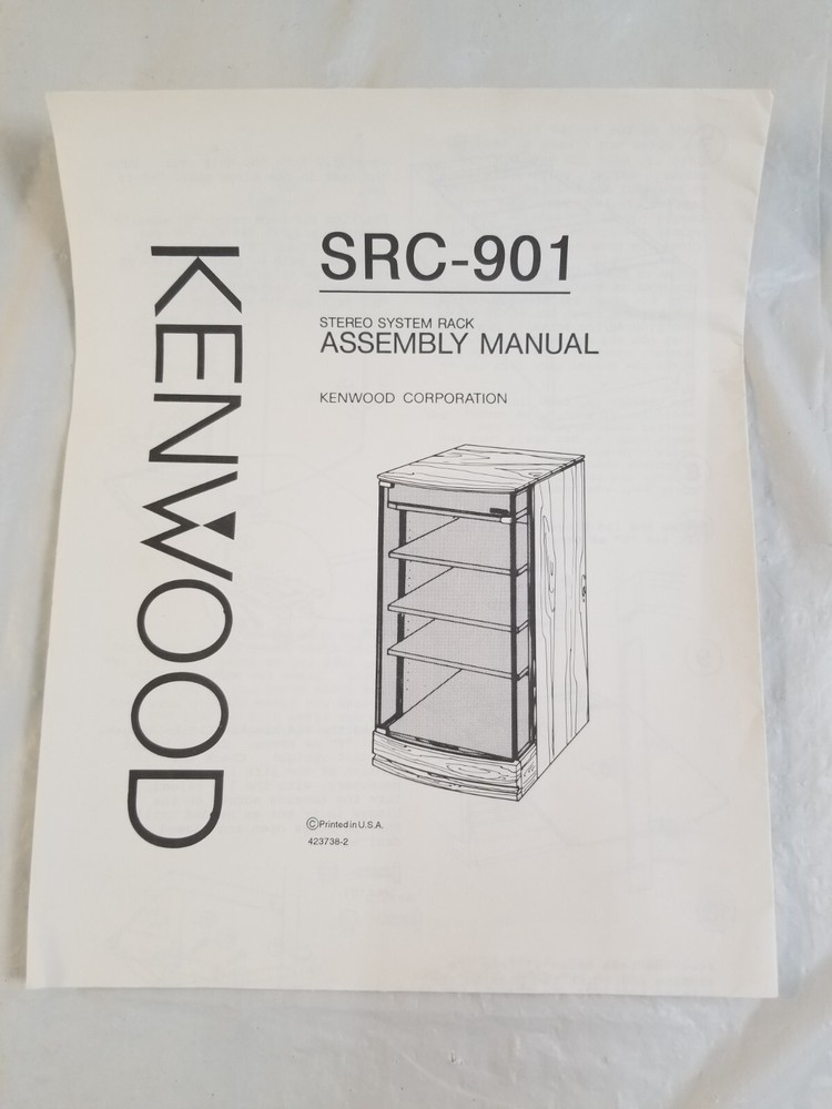 KENWOOD SRC-901 Assembly Manual 423738-2