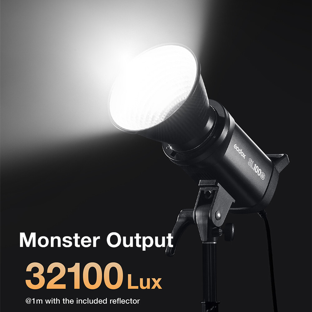 US Godox SL100D Bowens Daylight COB LED Video Continuous Light White Version
