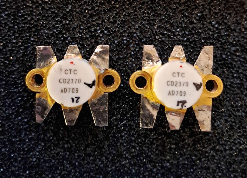 Matched pair CTC CD2370 Power transistors VHF