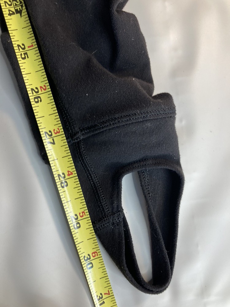 Lululemon Wunder Under Stirrup Leggings Size 4 Pants Dramatic Static Black White
