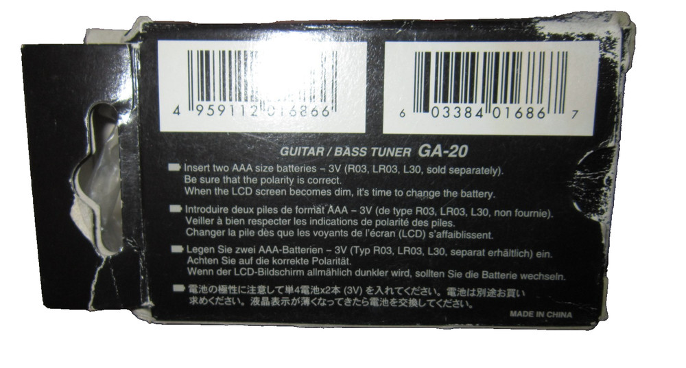 KORG GA-20 Guitar Bass Tuner