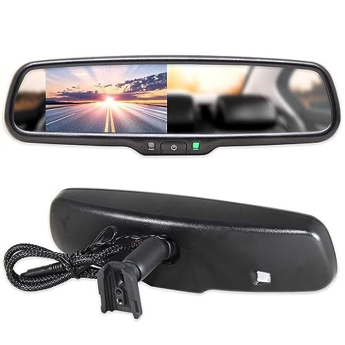 Car Auto Dimming Interior Rear View Mirror and 4.3" LCD Screen Auto Adjusting