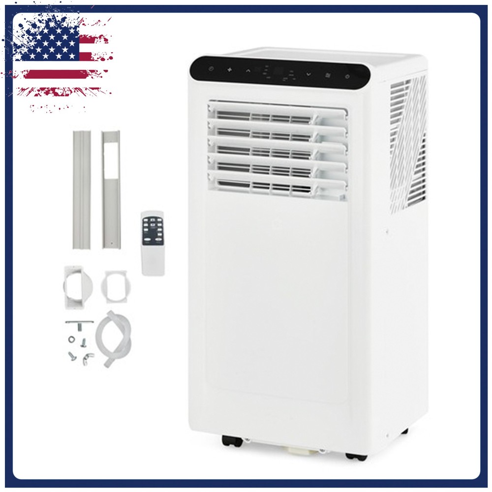 8000 BTU Portable Air Conditioner Energy Efficient Indoor AC Remote Control