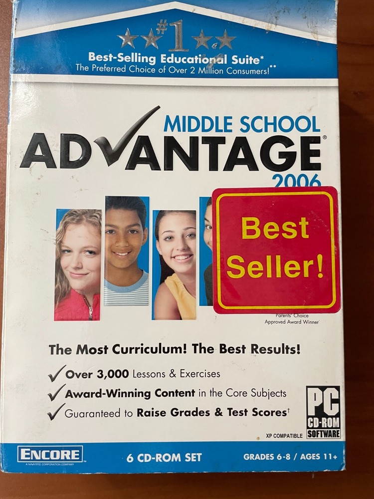 Middle School Advantage Grades 6-8 PC 6 CDs