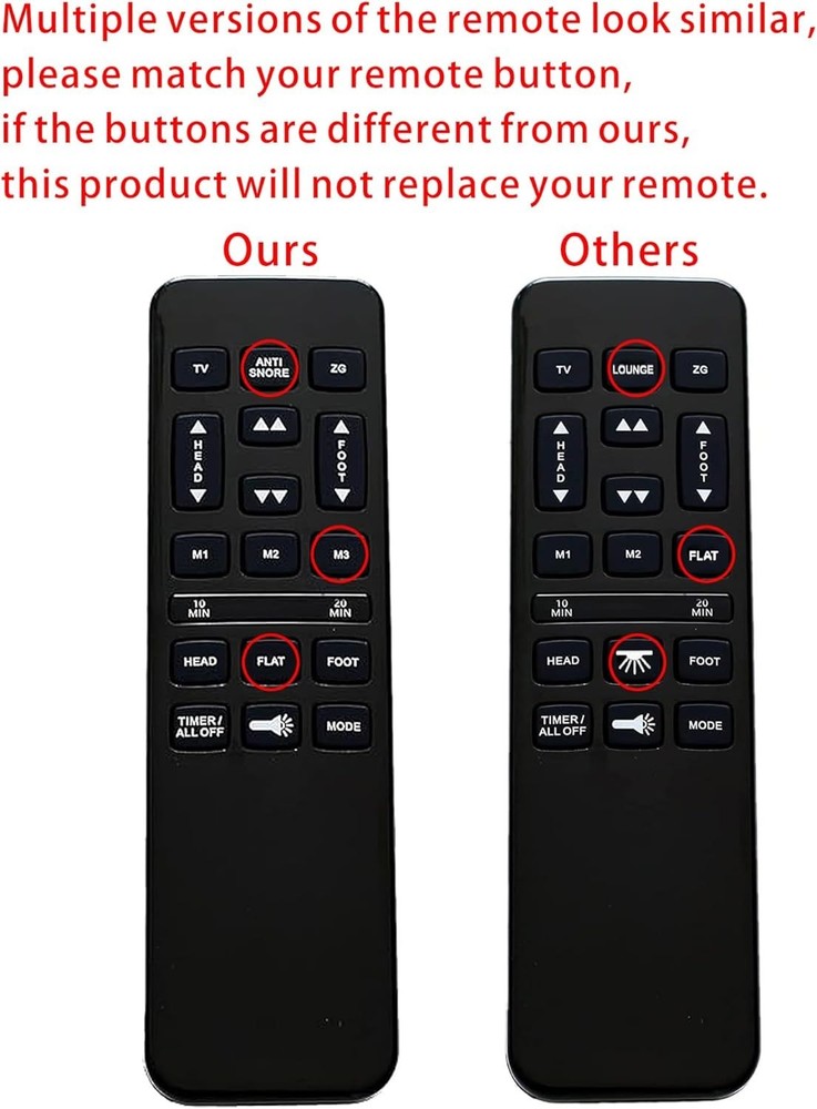 Adjustable Bed Remote Hand Control Replacement