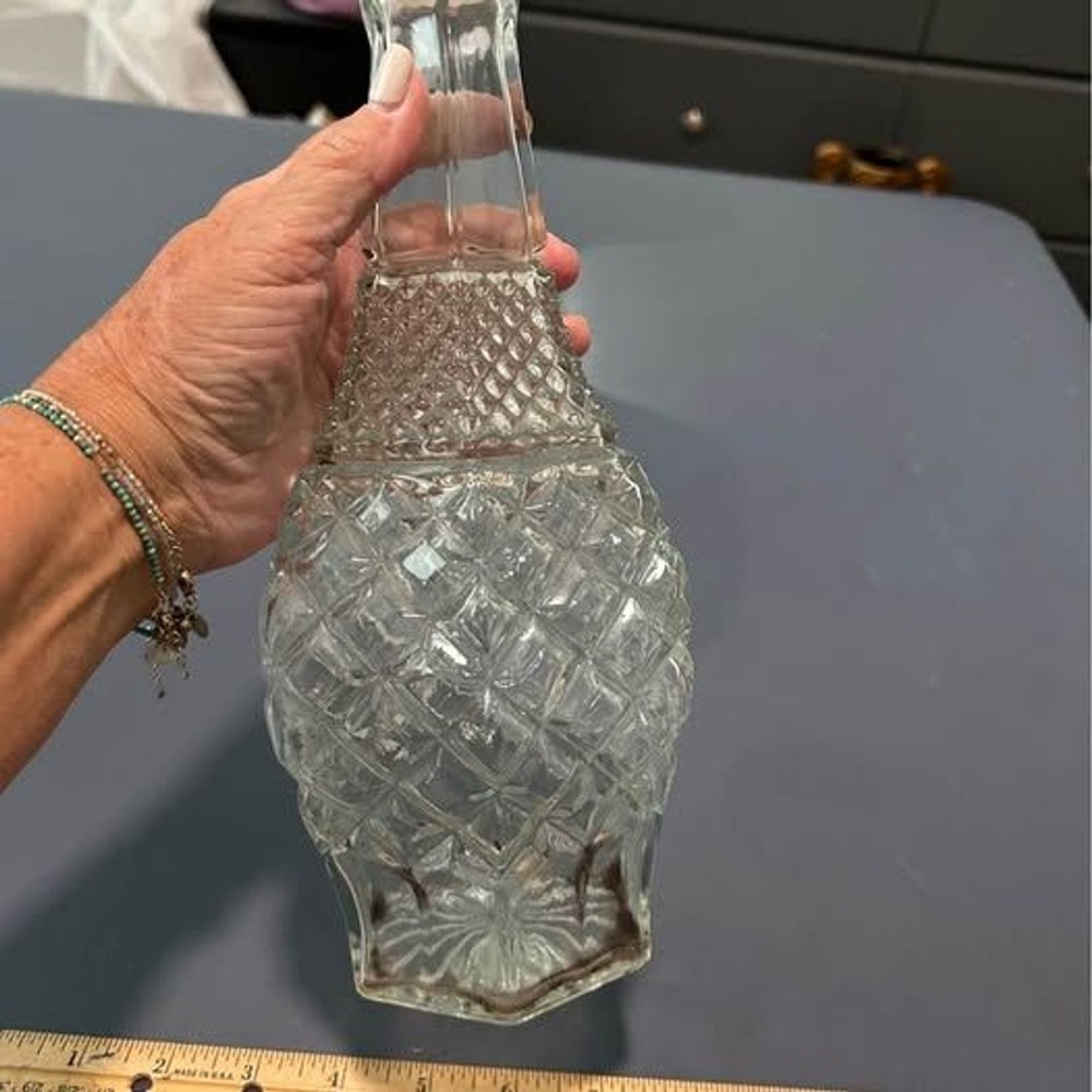 16” whiskey decanter heavy crystal