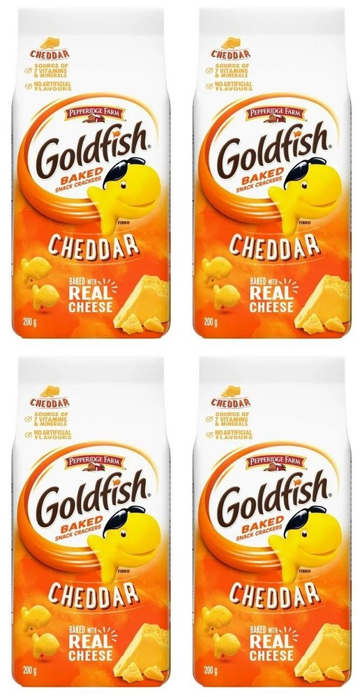Goldfish Real Cheddar Crackers, 200g (4 Pack)
