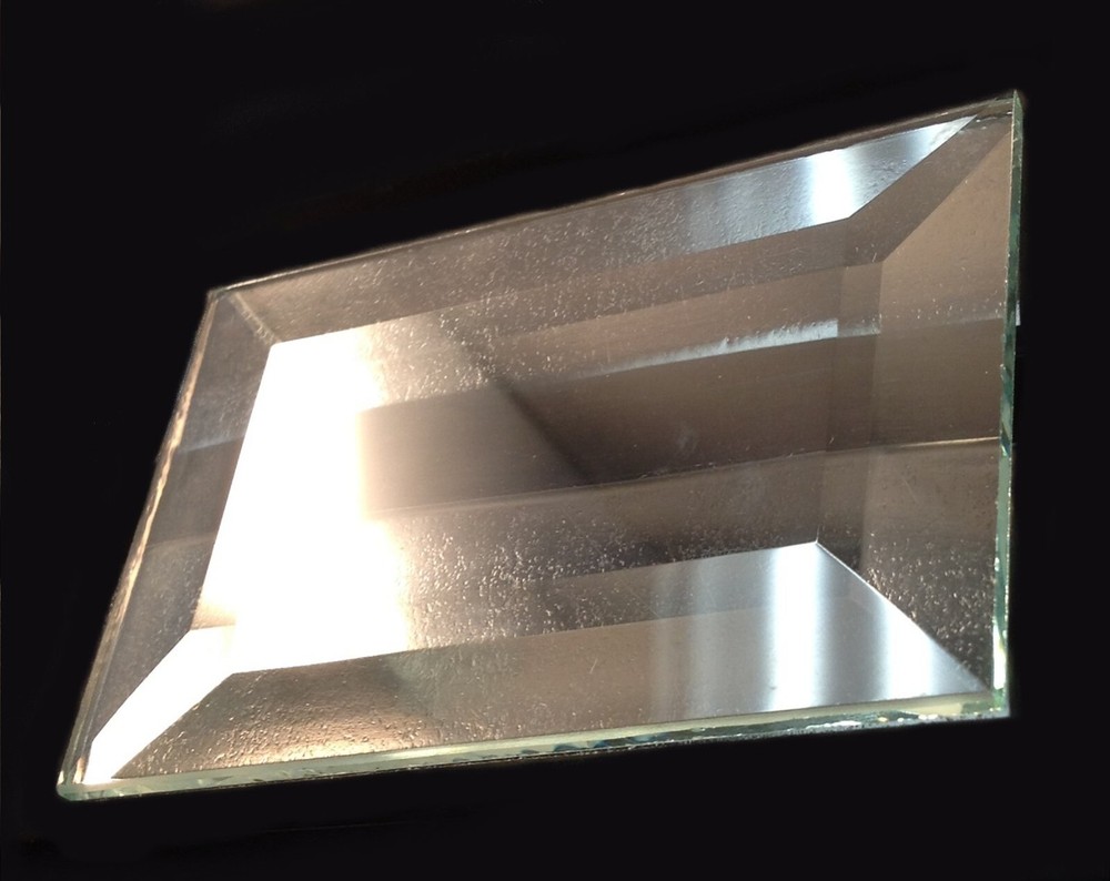 2" x 3" Clear Glass Rectangular Bevels Box of 30 B23